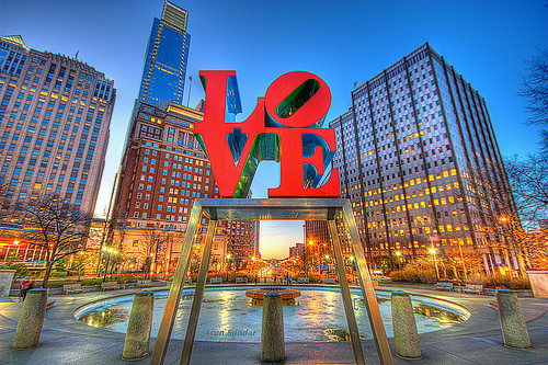 Love Park is a must do when visiting Pennsylvania